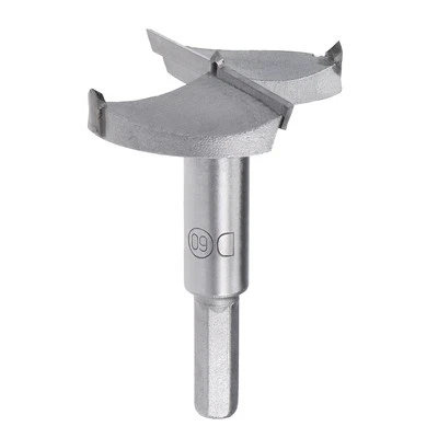 Hinge Boring Forstner Drill Bits, 60mm Diameter, 9mm Shank