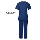 Women's Scrubs Set, Stretchy Top and Pants, Modern Nurse Uniform, Nursing