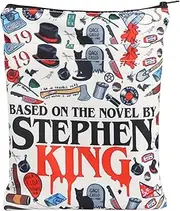 PYOUL Stephen King Inspired Gift Based On The Novel by Stephen King Book Sleeve Stephen King Fan Book Cover Horror Bookish Gift (by Stephen King BS)