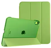 MCC iPad Air 11" 2024 M2 Tri-Fold Smart Cover Semi-Clear Back Case Apple Air6 [Green]