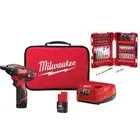 Milwaukee Screwdriver Kit 12V Cordless w/Impact Duty Driver Bit Set (50-Pc)