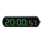 Stylish LED Digital Clock with Temperature Humidity and Timer Functions