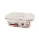 樂扣樂扣分隔保鮮盒耐熱玻璃保鮮盒700ml長方形便當盒LLG429C-大廚師百貨 (7.4折)