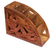 Wooden Remote Control Storage Holder/Stand/Organizer Rack