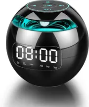 Alarm Clock Radio With Dual Alarms, Fm Digital Bedside Clock With Snooze Function, Led Display 4