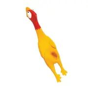 Rosewood Jolly Doggy Chicken Large Pet Dog Interactive Fun Fetch Play Toy Yellow