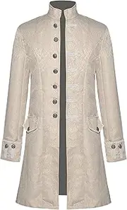 [JEShifangjiusu] Men's Vintage Victorian Dresses Big Clothing Steampunk Tuxedo Formal Gothic Dresses Vintage Dresses Jacket Uniform