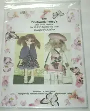Patchwork Pansy's Doll Dress Pattern Bam40 A TOUCH OF FALL for 10.25" Bambicrony