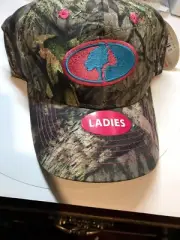 Mossy Oak Camouflage Baseball Hat Ladies Pink Blue New With Tags Adjustable