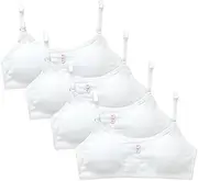 [Surakey] Big Girls Bra Comfort Flex Fit Seamless for Girl Teens with Adjustable Straps Pull-on, Girls Padded Training Bra