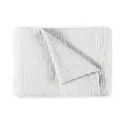$380 AMALIA AREIA PEBBLE MATELASSE KING COVERLET BLANKET BEDCOVER QUILT WHITE