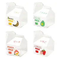 在飛比找momo購物網優惠-【優思居】日式創意可愛玻璃牛奶杯