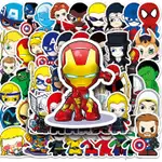 MARVEL 50 件有趣的漫威超級英雄貼紙防水 DIY 適用於筆記本電腦/手機/頭盔/汽車/吉他貼紙家居貼花