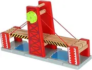 Train Track Bridge Set Lifting Bridge Toy Wooden Model Toys Railroad Train Tracks