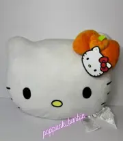 NWT Hello Kitty Halloween 2024 Orange Pumpkin Bow Plush Pillow