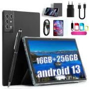 2024 Tablet 16GB RAM+256GB ROM Android 13 10.1 inch GPS Google 8000mAh 8Core