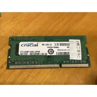 在飛比找蝦皮購物優惠-crucial 筆電記憶體DDR3 4G