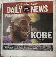 PHILADELPHIA DAILY NEWS : Kobe Bryant 1978-2020, Jan. 27, 2020 BRAND NEW IN CS