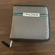 Koss Vintage Case CD DVD Nylon Travel Storage Wallet Zippered (fits 12)