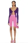 Jacquemus Pink Ribbed Stretch Le Short Lucca Biker Shorts Sz 36/S $265 NEW