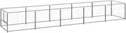Dog Kennel Silver 5 m² Steel,Dog Kennels & Runs 26.5KG-3082103