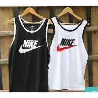 在飛比找Yahoo!奇摩拍賣優惠-【熱賣精選】!Nike TANK ACE LOGO 黑白滾邊