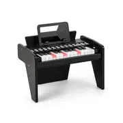 Costway 25-Key Piano Keyboard w/Music Stand & Teaching Mode Mini Electronic Piano Black