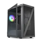 Vetroo M05 Micro ATX Computer Gaming PC Case Type-C Tempered Glass w/1x ARGB Fan
