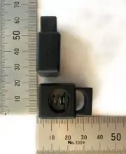 5 x square rope stop (Toggle Stop, cord lock) fits 10 - 13mm rope