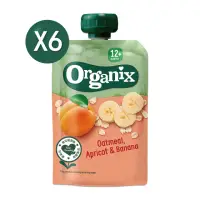 在飛比找momo購物網優惠-【Organix】燕麥纖泥-杏桃香蕉(100gX6)