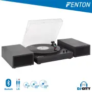 Fenton RP165B Vinyl Record Player Set + Bluetooth (Black/Grey)