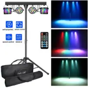 Disco Stage Lighting Par Can Derby Party Bar Wireless Remote Controller Stand