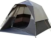 6 Person Tent-Quick and Easy Camping Tent, Professional and Windproof Fabric, 3 Sides Ventilation Mesh Sn Ventilation Net, Double Layer, Lightweight and Carrying Bag