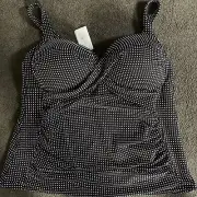 AUTOGRAPH BATHER TOP SIZE 24 BNWT $79.99 SLIGHT PADDING NO U/WIRE MONO TANKINI