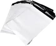 COMNESTBI 100Pcs Thickened Plastic Mail Bags Self Seal Mailing Envelopes for Secure Shipping Courier Bags for Protecting Goods White