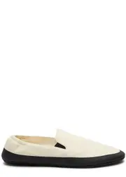 The Row Tech Leather Loafers - White And Black - 37 (IT37 / UK4) 37 (IT37 / UK4)