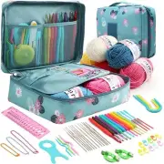 59 Pcs Crochet Hooks Kit Knitting Starter Kit for Adults Ergonomic Crochet Soft