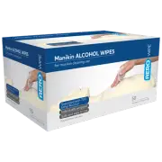 AEROWIPE 70% Ethyl Alcohol Manikin Swab 19 x 14cm Box/50