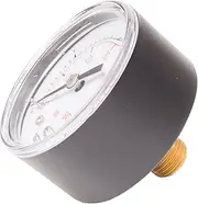 Pool Spa Filter Water Pressure Gauge, 0-60 PSI, Bottom Mount, 1/4-Inch Pipe Thread - Brass Back Mount - Part for Pentair, Hayward and Other Standard Filters
