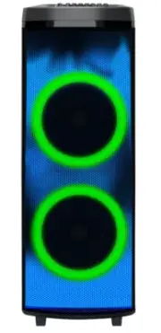 SuperSonic IQ Sound Portable Rechargeable Bluetooth Speaker with Light Show NEW