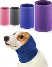 4 Pcs Pet Ear Wrap Snoods for Dogs Cover Dog Sound Proof Ear 3 Size Muffs Barking and Bathing Warm Winter Ears Scarf,Dog Ears Muffs Noise Protection