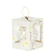 Holly & Ivy Golden Wattle 7.5cm Artist Bauble
