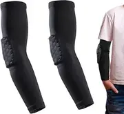2PC Sports honeycomb Compression Knee Pad，Youth Football Elbow Pads，Football Elbow Pads,Youth Football Arm Pads