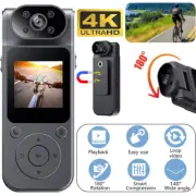 4K 1080P WiFi Camcorder Mini Police Body Camera HD 180° Video DVR IR Night Sport