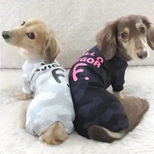 【BooGi 噗奇】日系品牌狗衣 寵物衣服 長袖包屁衣 臘腸狗專用尺寸