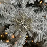 New Kurt Adler 5.25" Silver & Gold Snowflake Christmas Ornament! -B