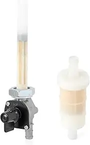 QASULER Fuel Valve Petcock Fuel Filter 1100 Shadow ACE 1100 Aero 1100 Sabre 1100 Spirit 1100 VT1100 C C1 C2 C3 1995-2007 Petcock Fuel Tap