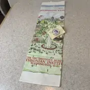 The Smithsonian Experience VTG 1991 Linen Tea Towel Washington D.C NWT