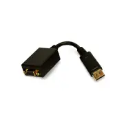 3in DisplayPort Male to VGA HD15 Female Adapter Converter - Black