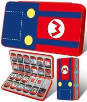 Game Case Nintendo Mario Red Storage Holder Organiser Cute Cartoon Switch Lite OLED Compatible 24 Slots SD Card Box Travel Protection